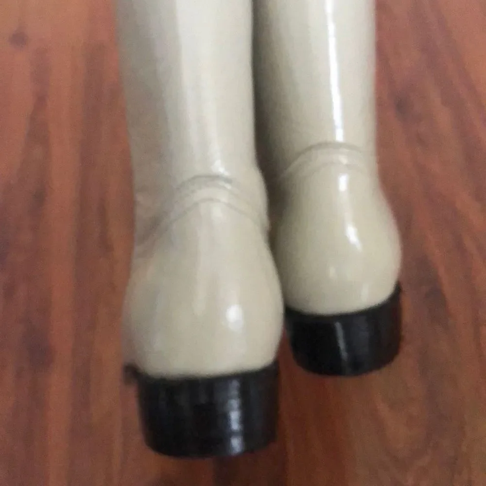NEW ￼D'emanuel's Cream handmade cowboy western boots vintage size 25 Mexico 7 me